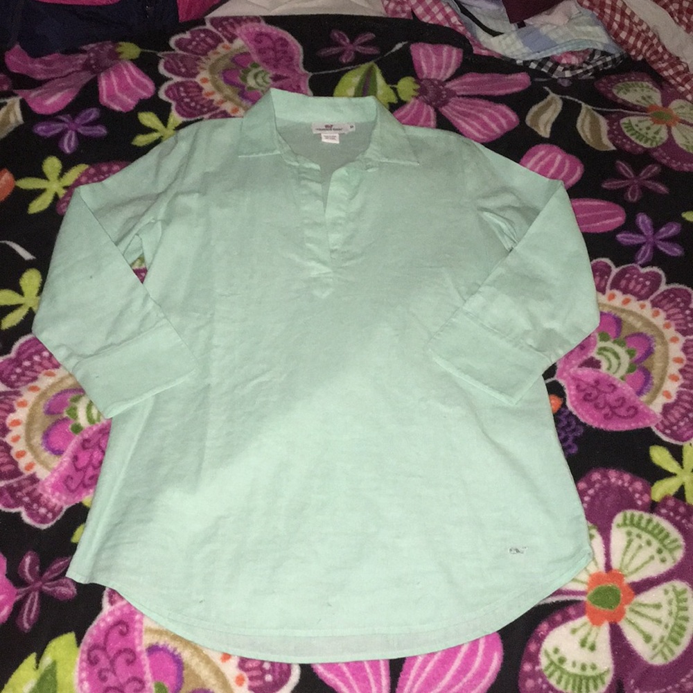 Vineyard Vines Mint Blue Tunic